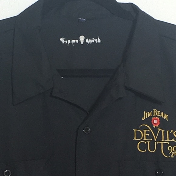 Jim Beam Other - Jim Beam Devils Cut Short Sleeve Button Down XXL